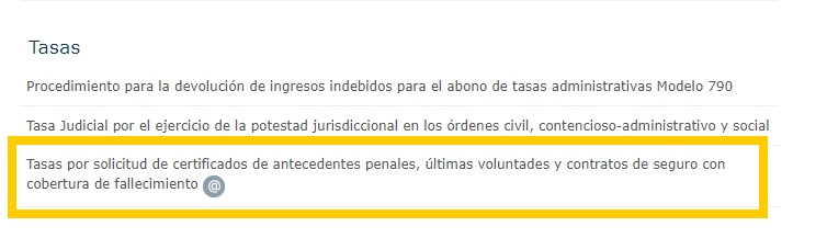 solicitu tasas certificado de seguros